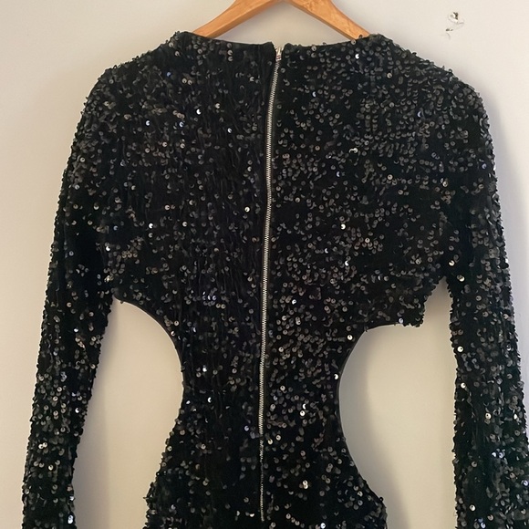 Sequin Cut out Dress - Picture 4 of 5